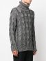 Saint Laurent Kabelgebreide coltrui Grijs - Thumbnail 3