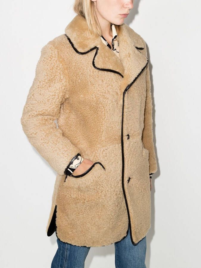 Saint Laurent Lammy coat Beige
