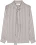 Saint Laurent Zijden blouse Grijs - Thumbnail 2