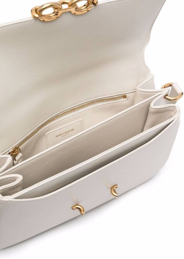 Saint Laurent Le Maillon schoudertas Beige