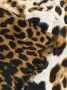 Saint Laurent Leopard sjaal Zwart - Thumbnail 3