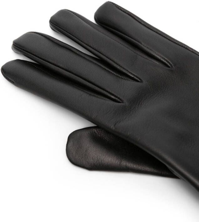 Saint Laurent Leren handschoenen Zwart