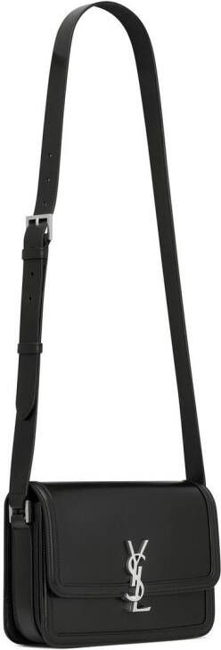 Saint Laurent Leren messengertas Zwart