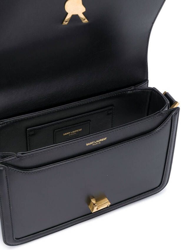 Saint Laurent Leren schoudertas Zwart