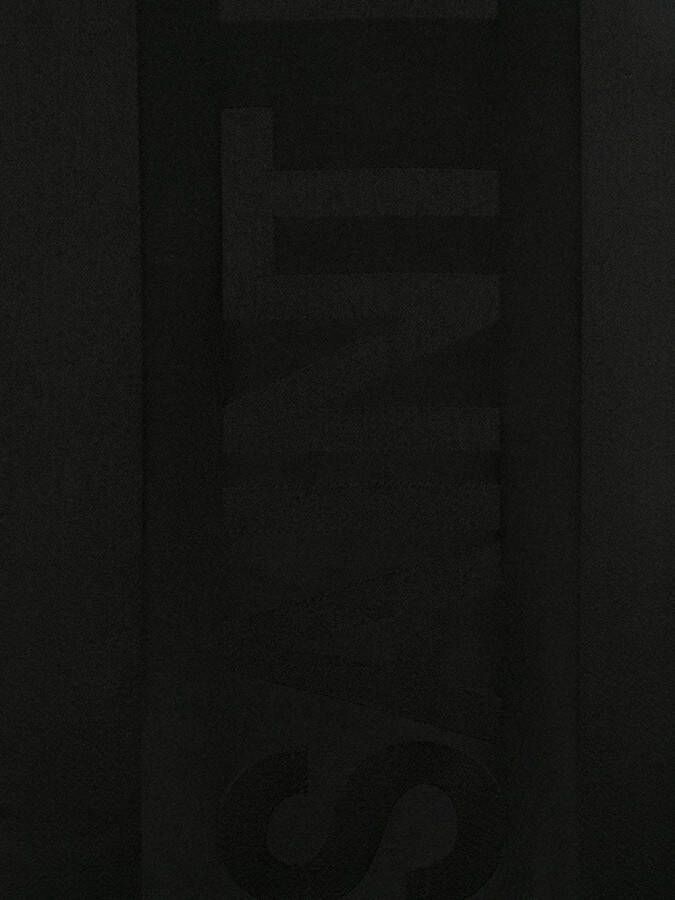 Saint Laurent Sjaal met logoprint Zwart
