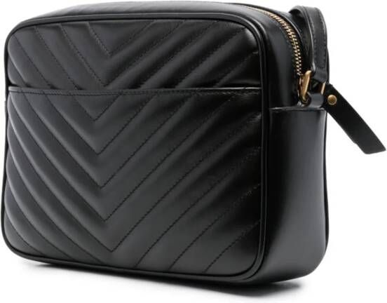 Saint Laurent Lou gewatteerde crossbodytas Zwart