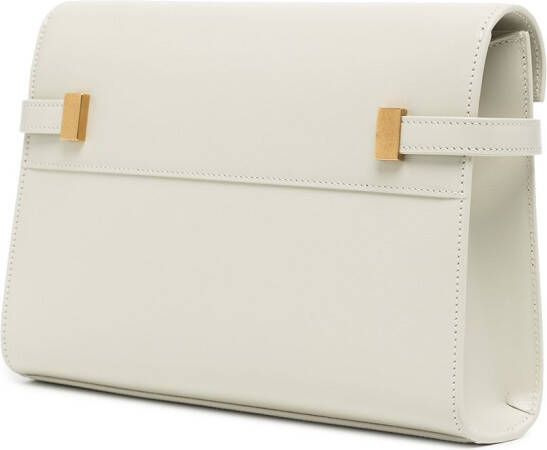 Saint Laurent Manhattan kleine schoudertas Beige
