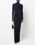 Saint Laurent Maxi-jurk met lange mouwen Blauw - Thumbnail 2