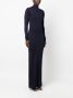 Saint Laurent Maxi-jurk met lange mouwen Blauw - Thumbnail 3