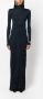 Saint Laurent Maxi-jurk met lange mouwen Blauw - Thumbnail 2