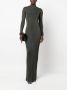Saint Laurent Maxi-jurk met lange mouwen Groen - Thumbnail 2