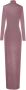 Saint Laurent Maxi-jurk met lange mouwen Roze - Thumbnail 2