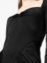 Saint Laurent Maxi-jurk met lange mouwen Zwart - Thumbnail 5