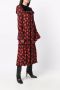 Saint Laurent Maxi-jurk met print Rood - Thumbnail 3