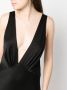Saint Laurent Maxi-jurk met V-hals Zwart - Thumbnail 5