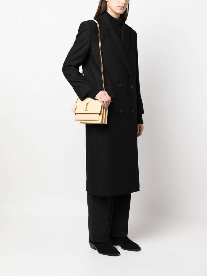 Saint Laurent Sunset crossbodytas Beige