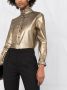 Saint Laurent Metallic blouse Geel - Thumbnail 5