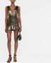 Saint Laurent Metallic mini-jurk Goud - Thumbnail 2