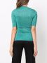 Saint Laurent Metallic top Groen - Thumbnail 4