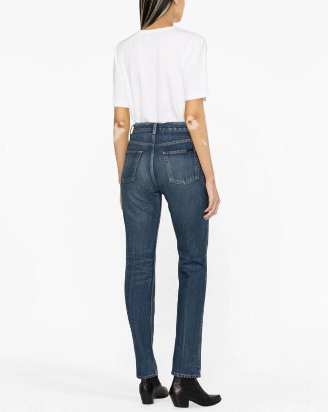 Saint Laurent Mid waist jeans Blauw