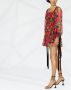 Saint Laurent Mini-jurk met bloemenprint Roze - Thumbnail 3