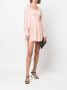 Saint Laurent Mini-jurk met ceintuur Roze - Thumbnail 2