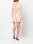 Saint Laurent Mini-jurk met ceintuur Roze - Thumbnail 4