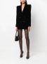 Saint Laurent Mini-jurk met dubbele rij knopen Zwart - Thumbnail 2