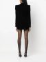 Saint Laurent Mini-jurk met dubbele rij knopen Zwart - Thumbnail 4