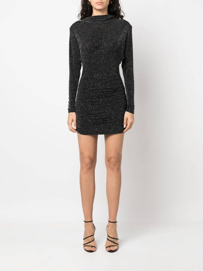 Saint Laurent Mini-jurk met glitter Zwart