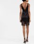 Saint Laurent Mini-jurk met kant Zwart - Thumbnail 4