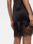 Saint Laurent Mini-jurk met kant Zwart - Thumbnail 5