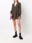 Saint Laurent Mini-jurk met luipaardprint Bruin - Thumbnail 2