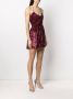 Saint Laurent Mini-jurk met pailletten Rood - Thumbnail 3