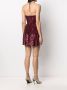 Saint Laurent Mini-jurk met pailletten Rood - Thumbnail 4