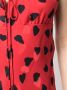 Saint Laurent Mini-jurk met print Rood - Thumbnail 5