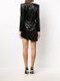 Saint Laurent Mini-jurk met slangenhuid-effect Zwart - Thumbnail 4