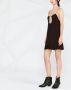 Saint Laurent Mini-jurk met stippen Zwart - Thumbnail 3