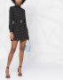 Saint Laurent Mini-jurk met stippen Zwart - Thumbnail 2