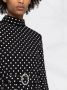 Saint Laurent Mini-jurk met stippen Zwart - Thumbnail 3