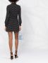 Saint Laurent Mini-jurk met stippen Zwart - Thumbnail 4