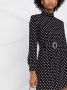 Saint Laurent Mini-jurk met stippen Zwart - Thumbnail 5