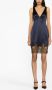 Saint Laurent Mini-jurk met V-hals Blauw - Thumbnail 2