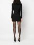 Saint Laurent Mini-jurk met V-hals Zwart - Thumbnail 4