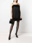 Saint Laurent Mini-jurk met veren Zwart - Thumbnail 2