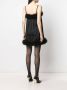 Saint Laurent Mini-jurk met veren Zwart - Thumbnail 4