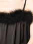 Saint Laurent Mini-jurk met veren Zwart - Thumbnail 5