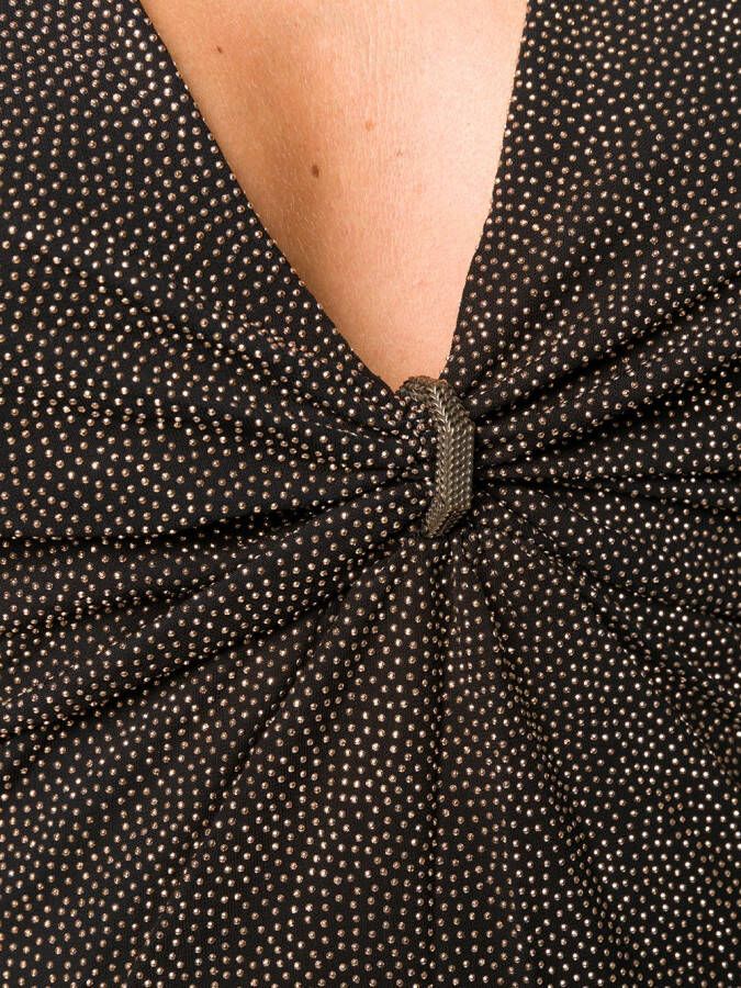 Saint Laurent Mini-rok met studs Zwart