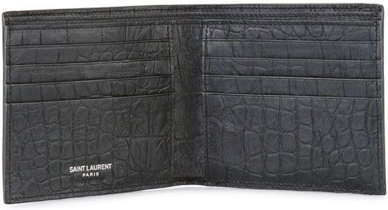 Saint Laurent Monogram billfold portemonnee Zwart