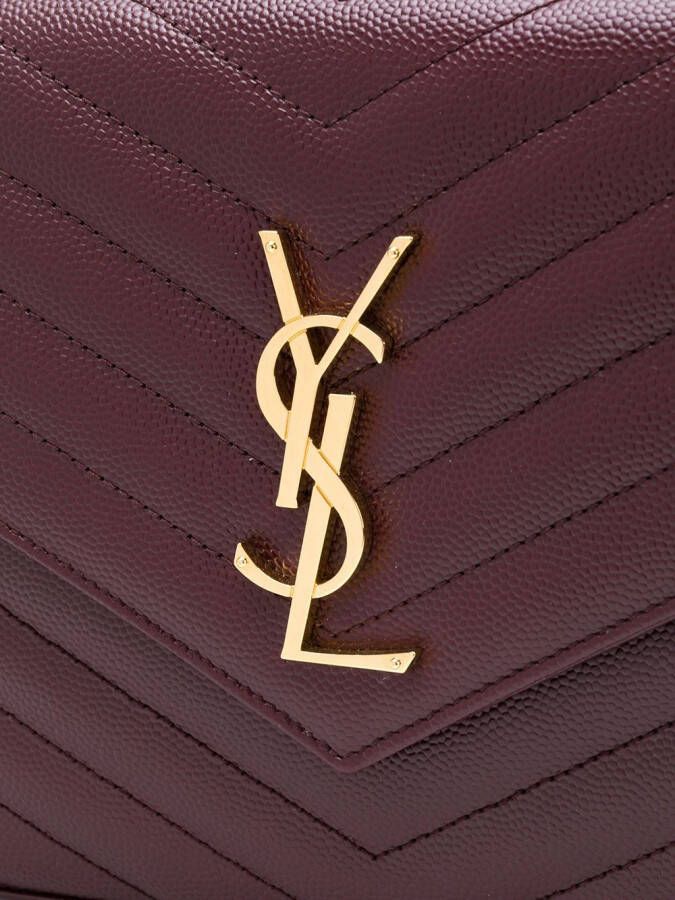 Saint Laurent Monogram chain wallet Rood